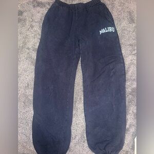 navy blue brandy Melville comfy sweatpants